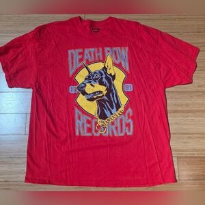 Red Death Row Doberman T-Shirt. 2XL